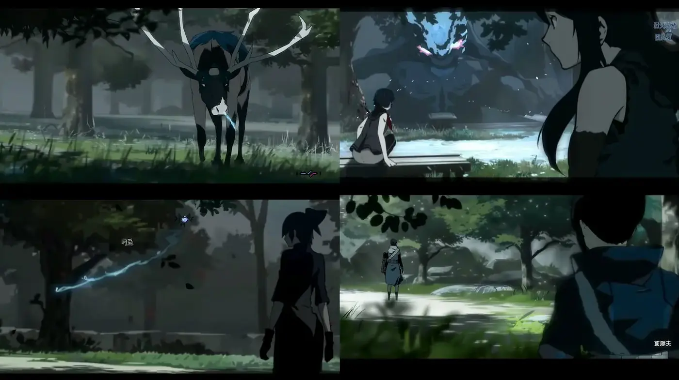 Dark and Enigmatic Anime Aesthetic with Mystical Elements - Midjourney sref style