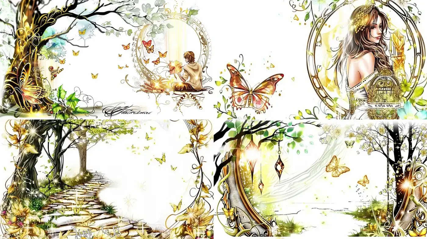 Whimsical Nature-Inspired Illustrations with Ethereal Quality - Midjourney sref style