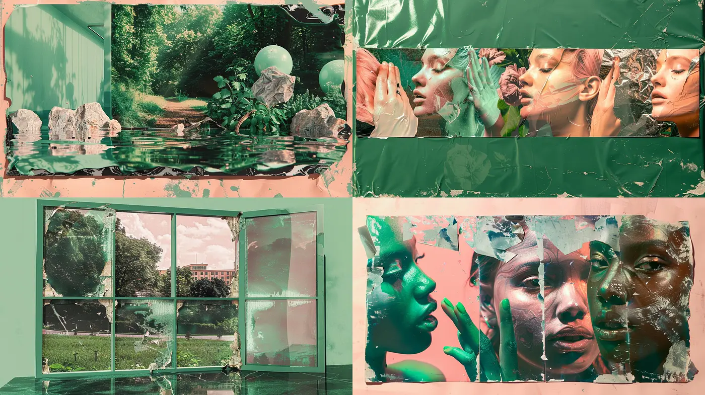 Ethereal Tinted Dreamscape: A Fusion of Surreal Imagery and Muted Pastel Tones - Midjourney sref style