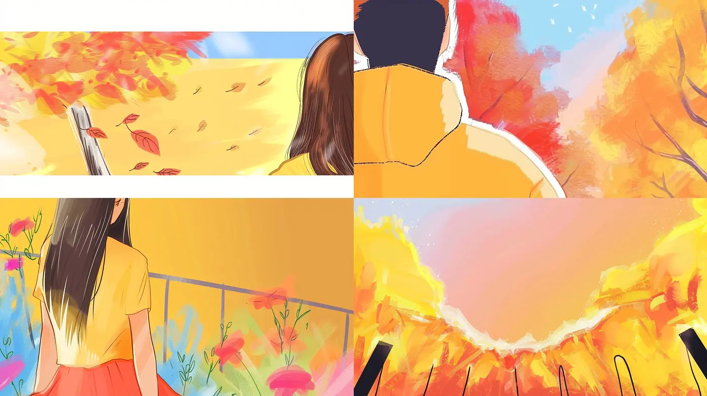 Warm Hues of Anime-Inspired Nostalgia with a Soft, Painterly Touch - Midjourney sref style