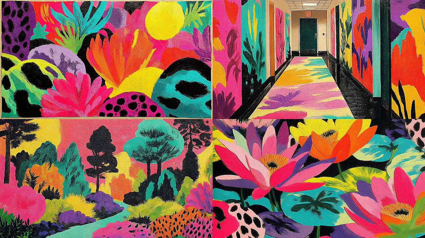 Vibrant Floral and Nature-Inspired Imagery with a Contemporary Twist - Midjourney sref style