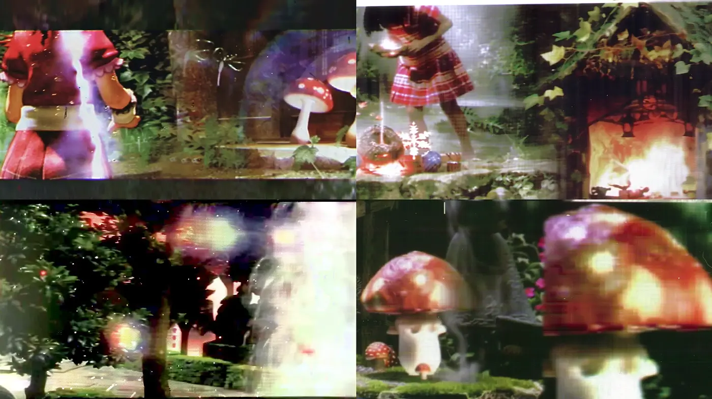Enigmatic Sylvan Dreamscape in Luminous Hues - Midjourney sref style