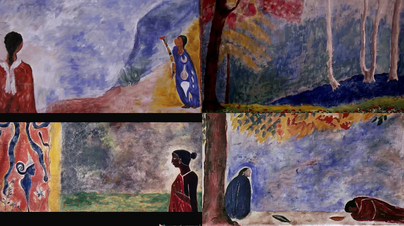 Ephemeral Brushstrokes of Time: A Fusion of Textured Impressionism and Melancholic Tones - Midjourney sref style