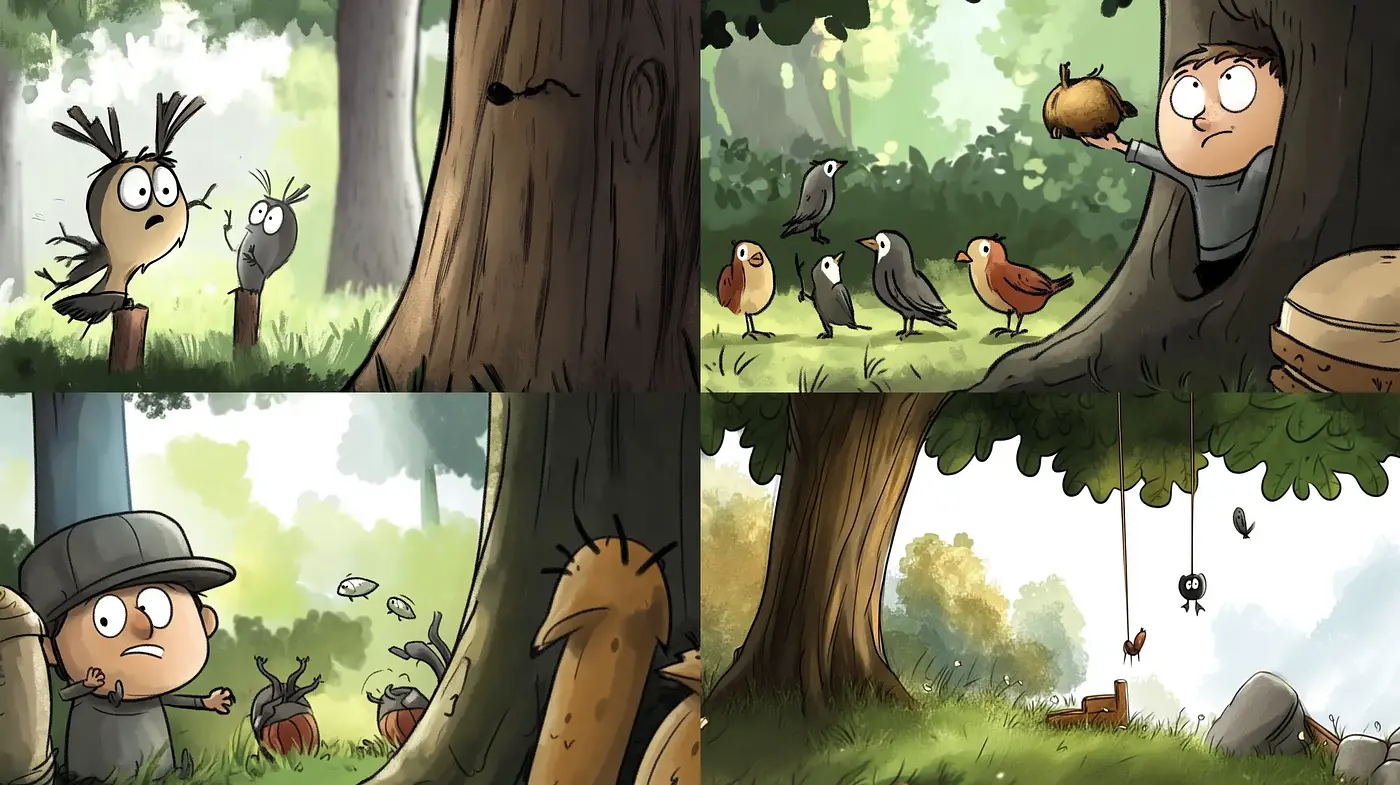 Enchanted Forest Whimsy: A Study in Animated Storybook Charm - Midjourney sref style