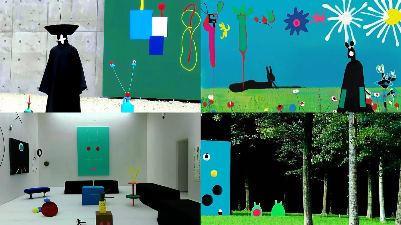 Abstract Geometric Playfulness in Modern Environments - Midjourney sref style