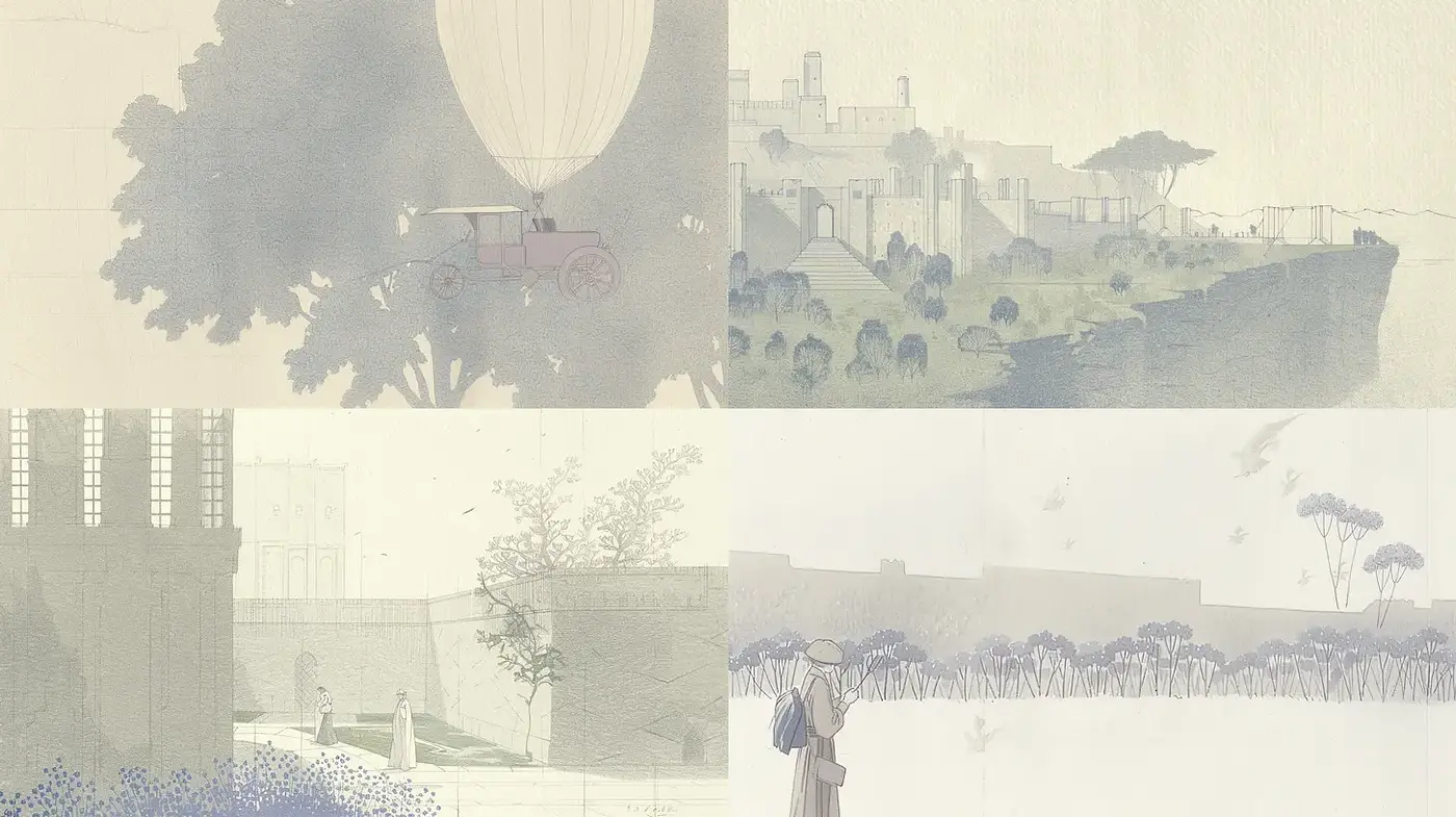 Subtle Watercolor Illustrations with a Dreamlike Quality - Midjourney sref style