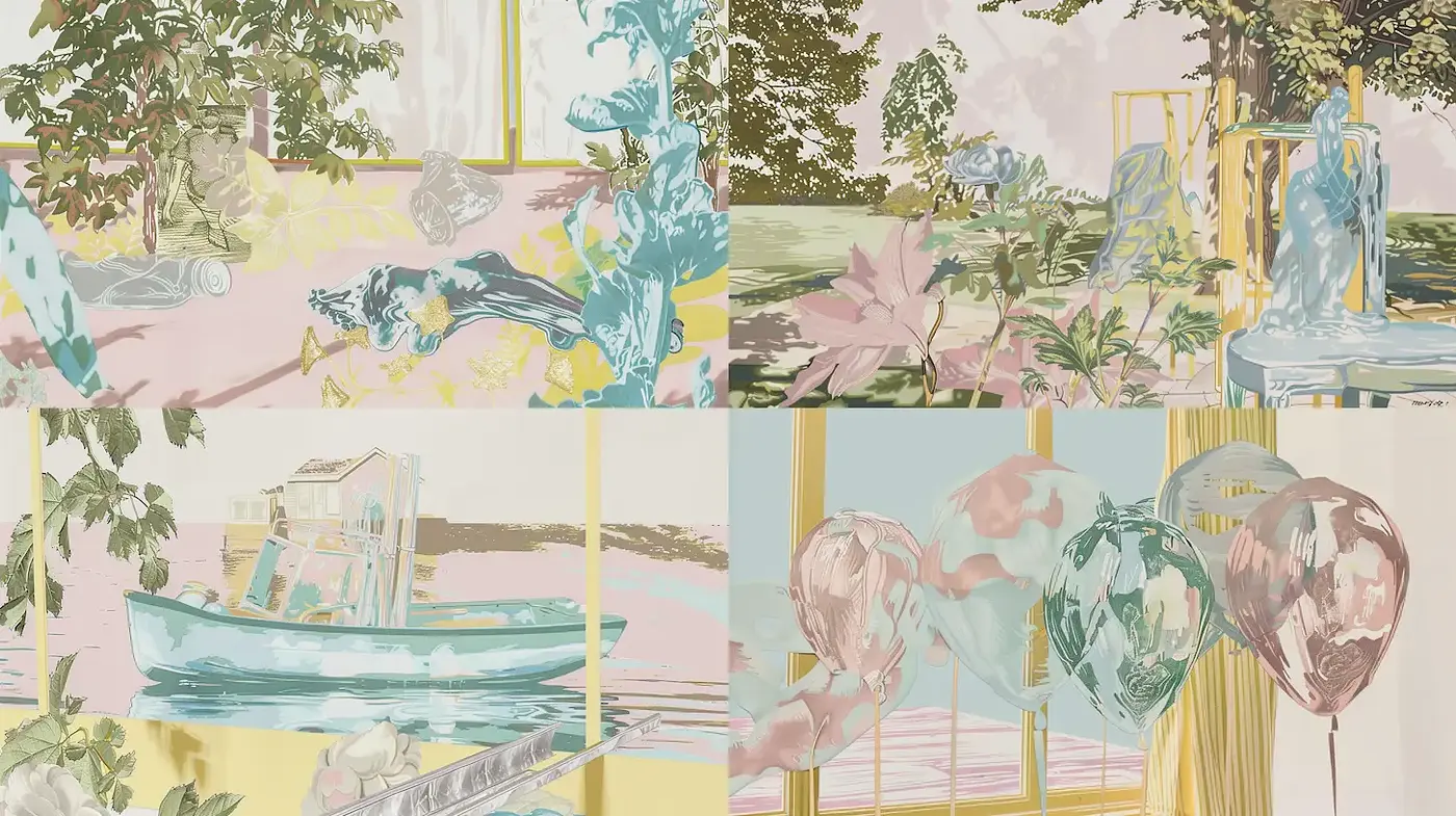 Dreamlike Ambiance with Pastel Hues and Ethereal Elements - Midjourney sref style