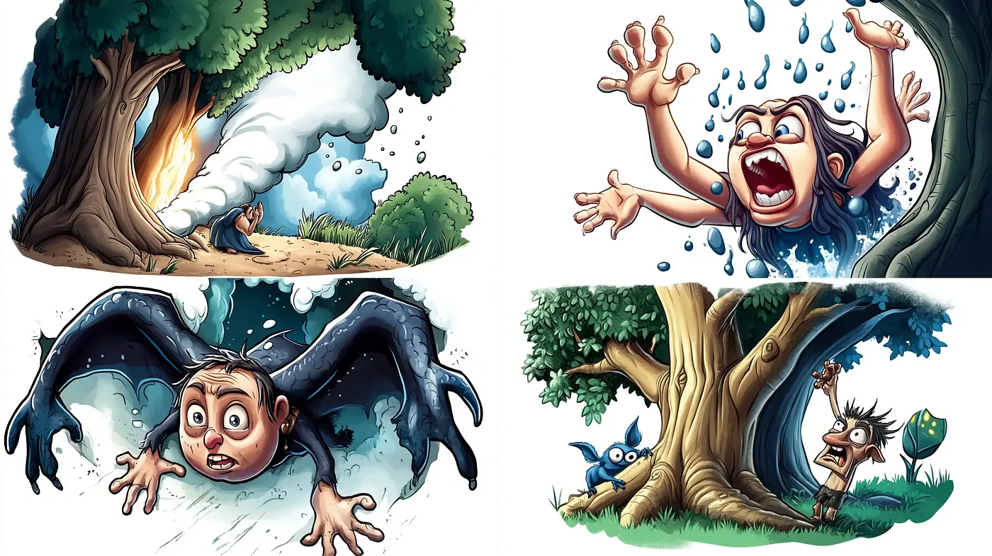 Consistently Vibrant Comic-Inspired Illustrator's Dreamscapes - Midjourney sref style