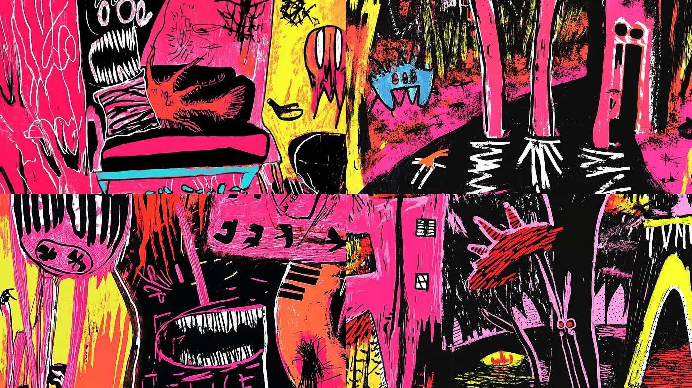 Vibrant Expressionist Revival with a Street Art Twist - Midjourney sref style