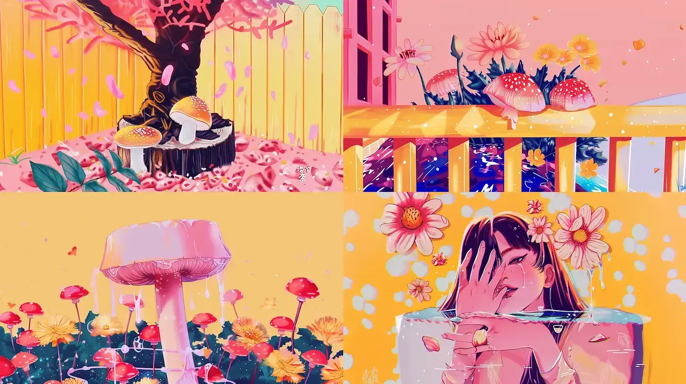 Dreamy and Whimsical Pastoral Aesthetic - Midjourney sref style