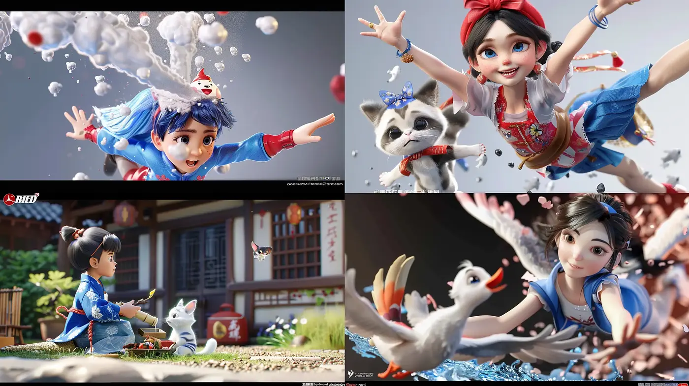Lively 3D Animation Spark with Realistic Textures and Vibrant Colors - Midjourney sref style