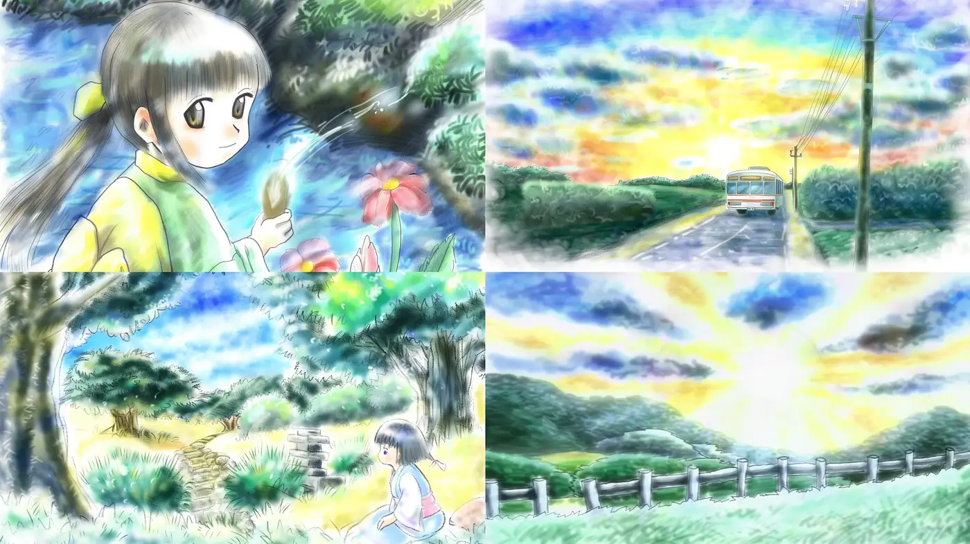 Serene Pastoral Dreamscapes with Watercolor Hues - Midjourney sref style
