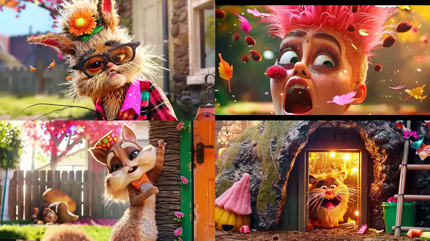 Vibrant and Whimsical Fantasy Animation - Midjourney sref style