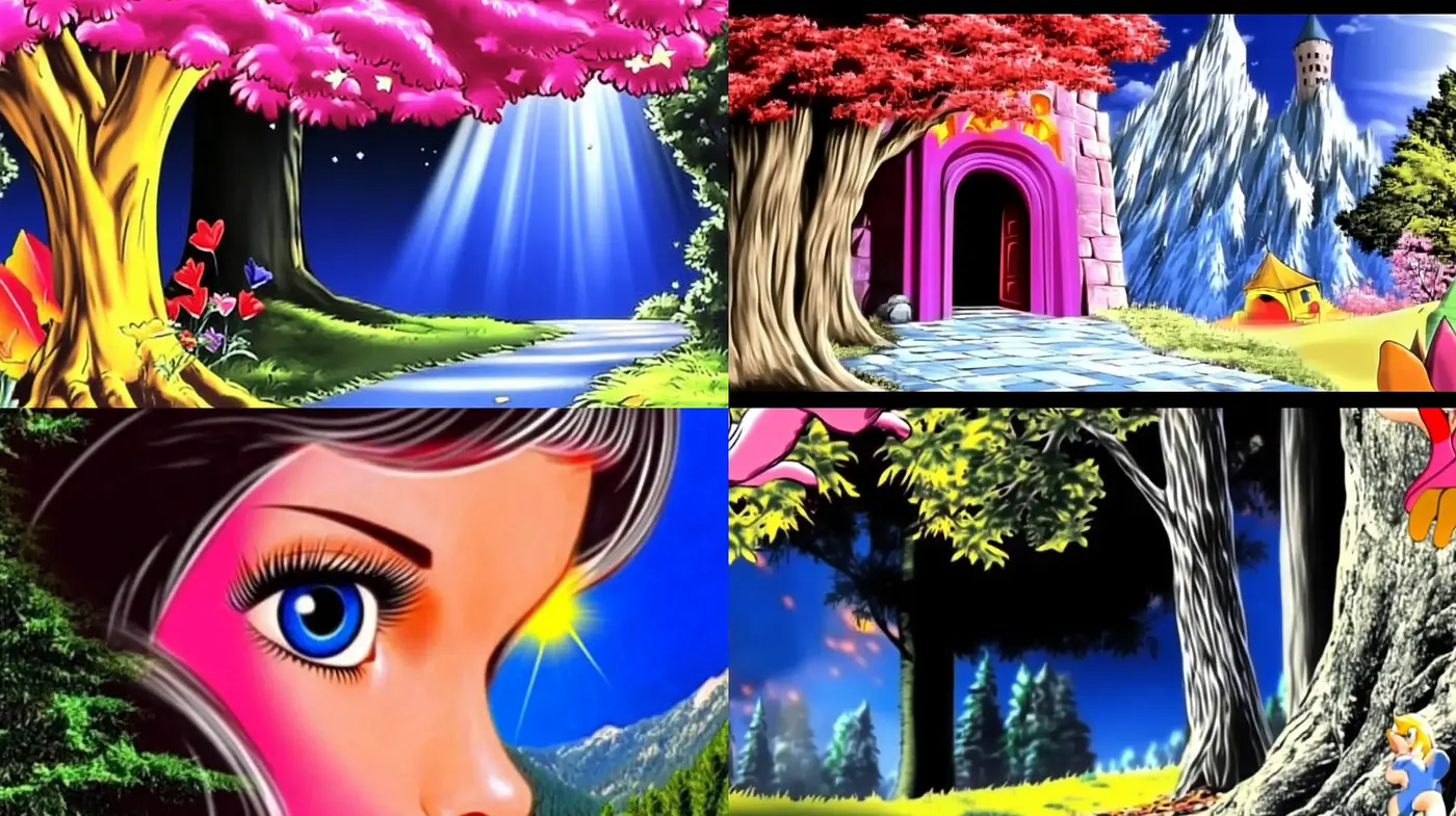 Enchanted Chromatic Utopia: A Vivid Dreamland of Hyperreal Colors - Midjourney sref style