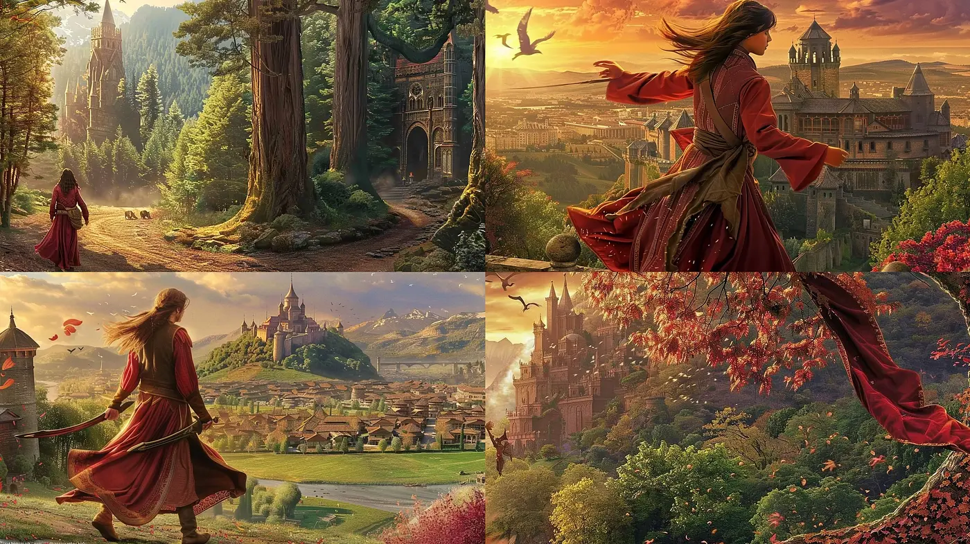 Enchanted Realism of Lush Landscapes and Ethereal Light - Midjourney sref style
