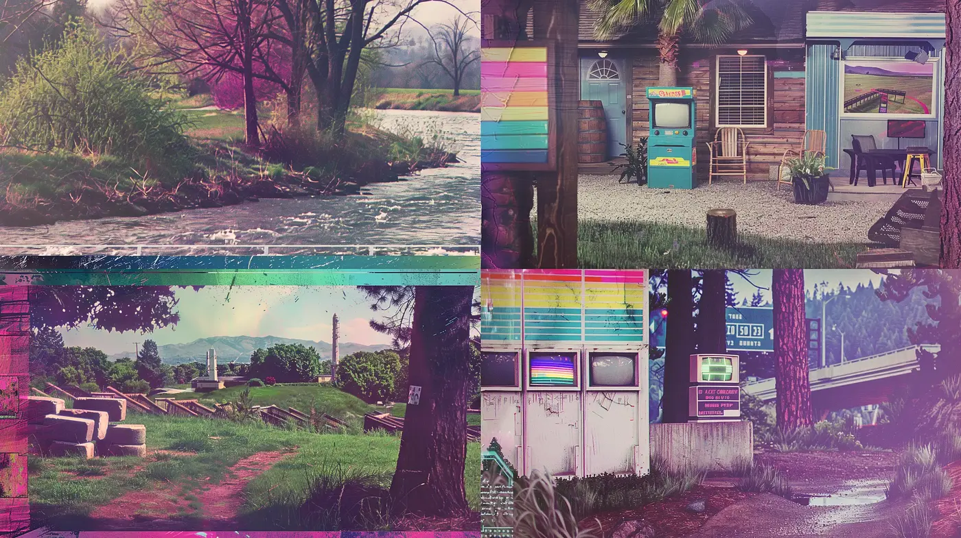 Dusky Dreamscape Synthesis - Midjourney sref style