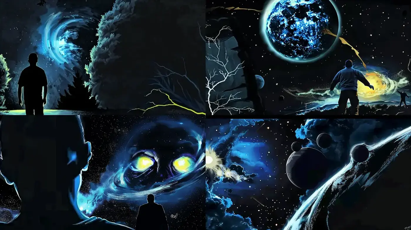 Cosmic Exploration with a Surreal and Ethereal Style - Midjourney sref style
