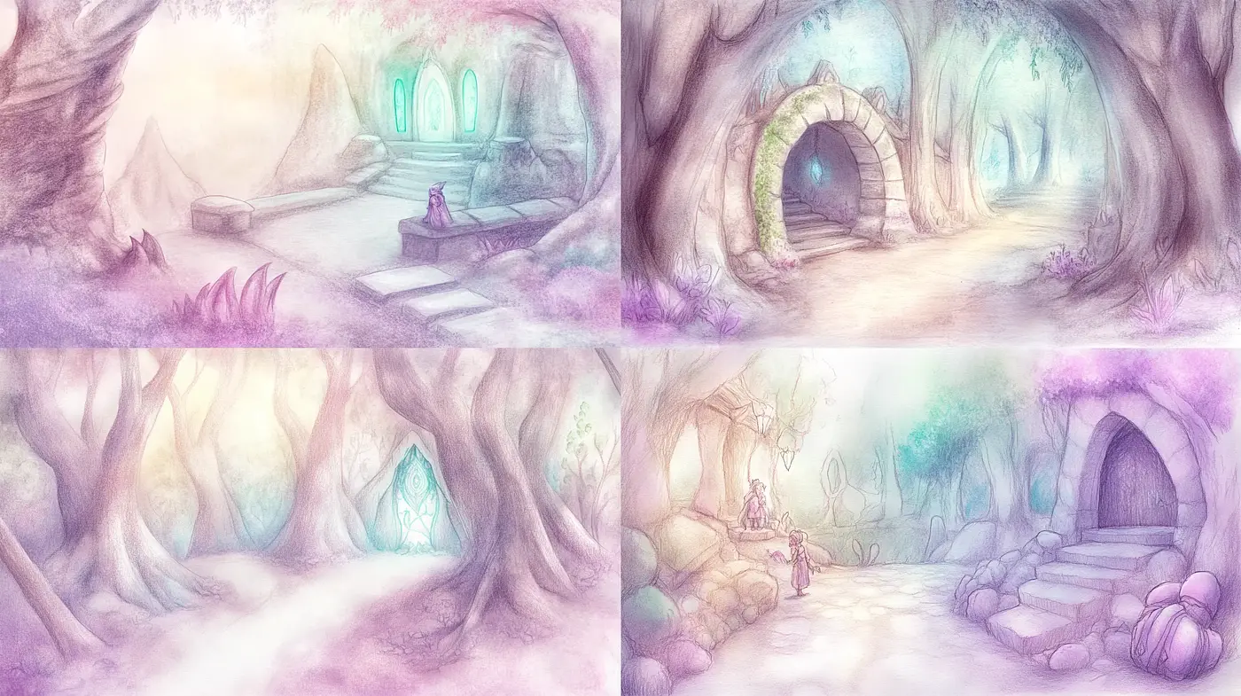 Ethereal Dreamscapes with Pastel Impressions - Midjourney sref style
