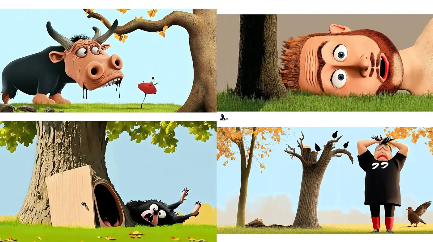 Whimsical Storybook Illustrations with a Warm Autumn Palette - Midjourney sref style