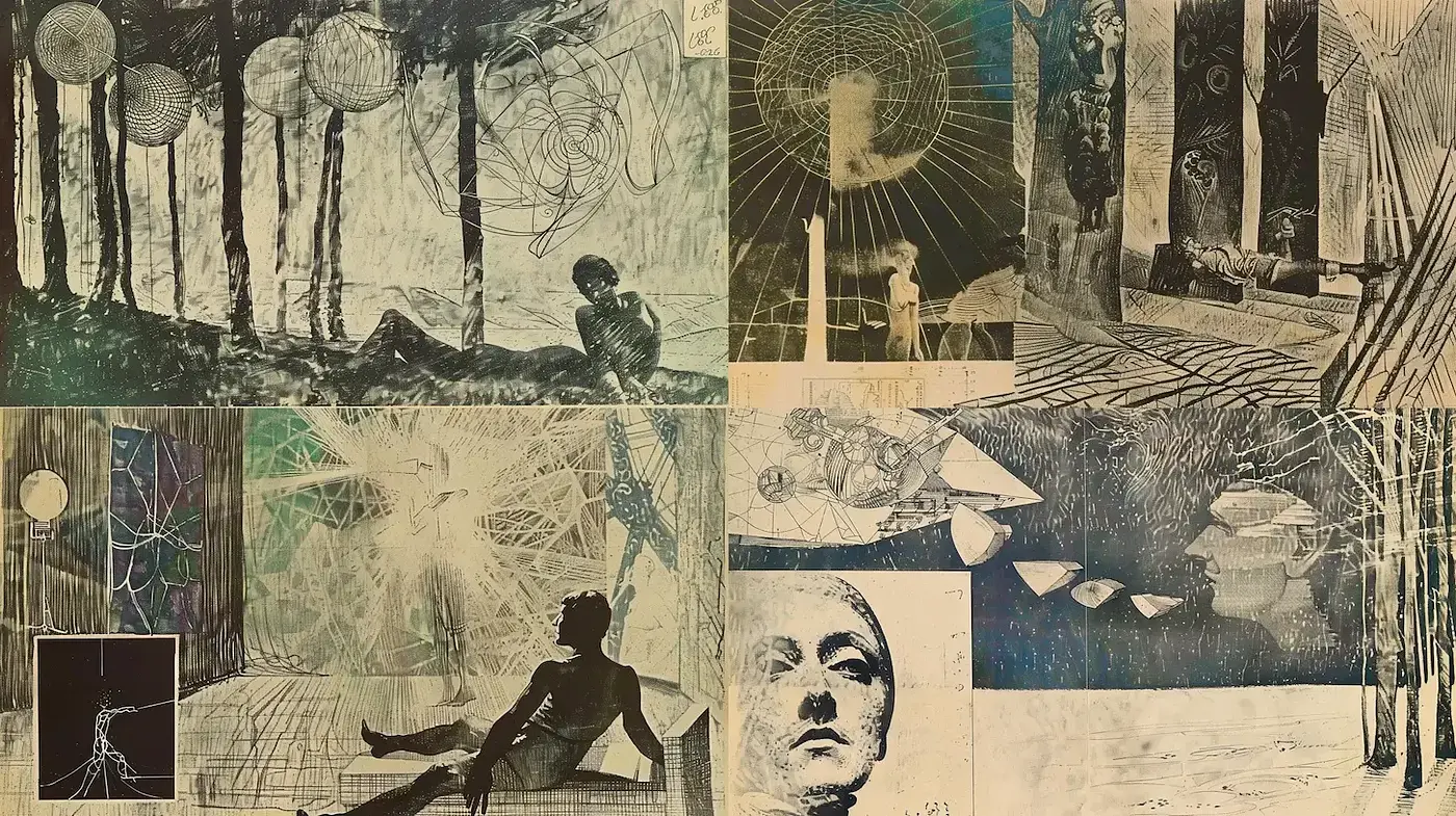 Ethereal Echoes of Surrealism and Abstract Expressionism - Midjourney sref style