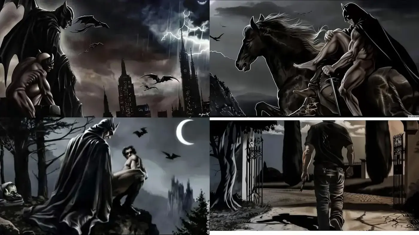 Dramatic Dark Fantasy With Gothic Influences - Midjourney sref style