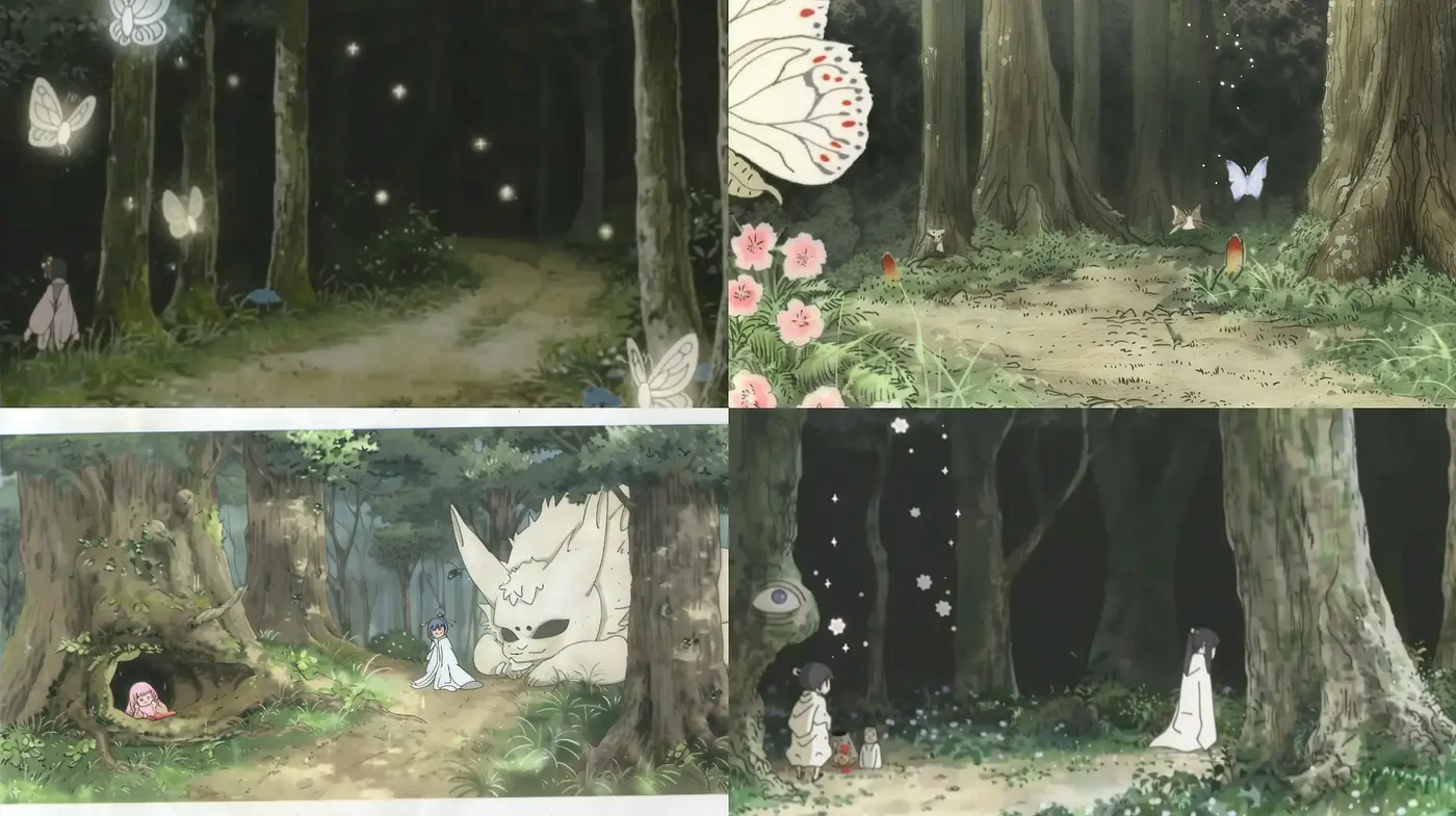 Enchanted Forest Whimsy: A Harmonious Blend of Anime Fantasy and Ethereal Nature - Midjourney sref style
