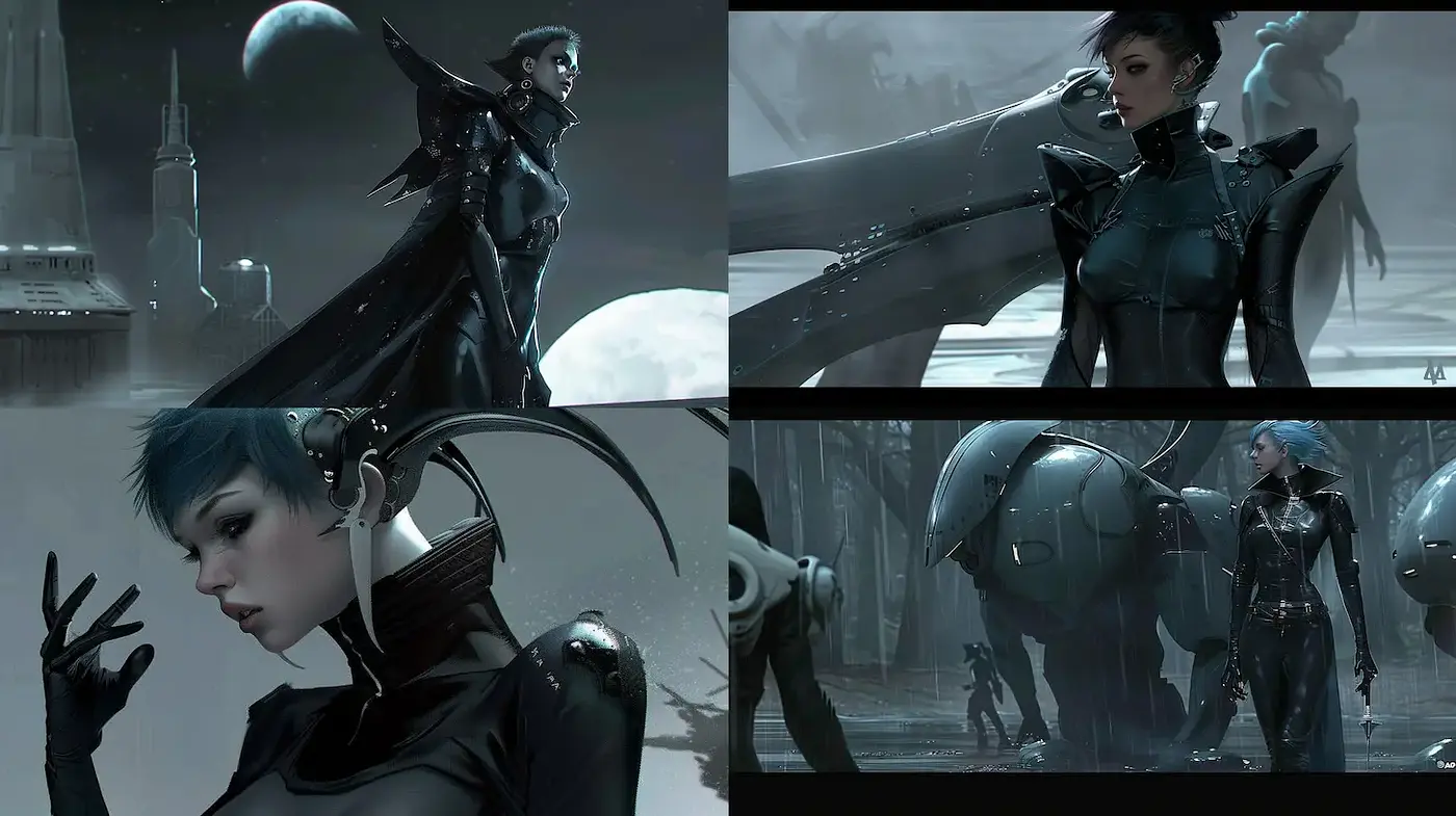 Futuristic Sci-Fi Aesthetic with High-Tech Influences - Midjourney sref style
