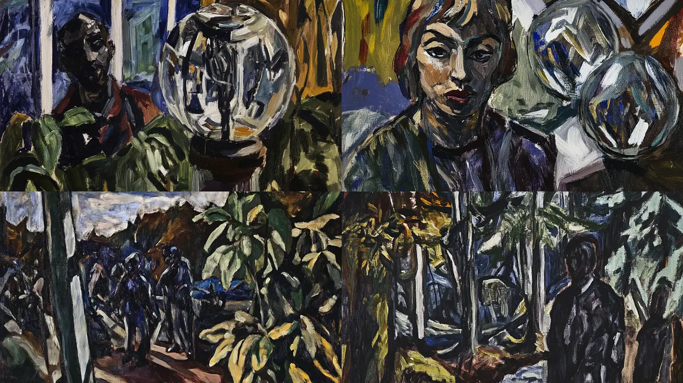 Expressive Brushwork and Vibrant Contrasts: A Modern Ode to Post-Impressionist Dynamism - Midjourney sref style