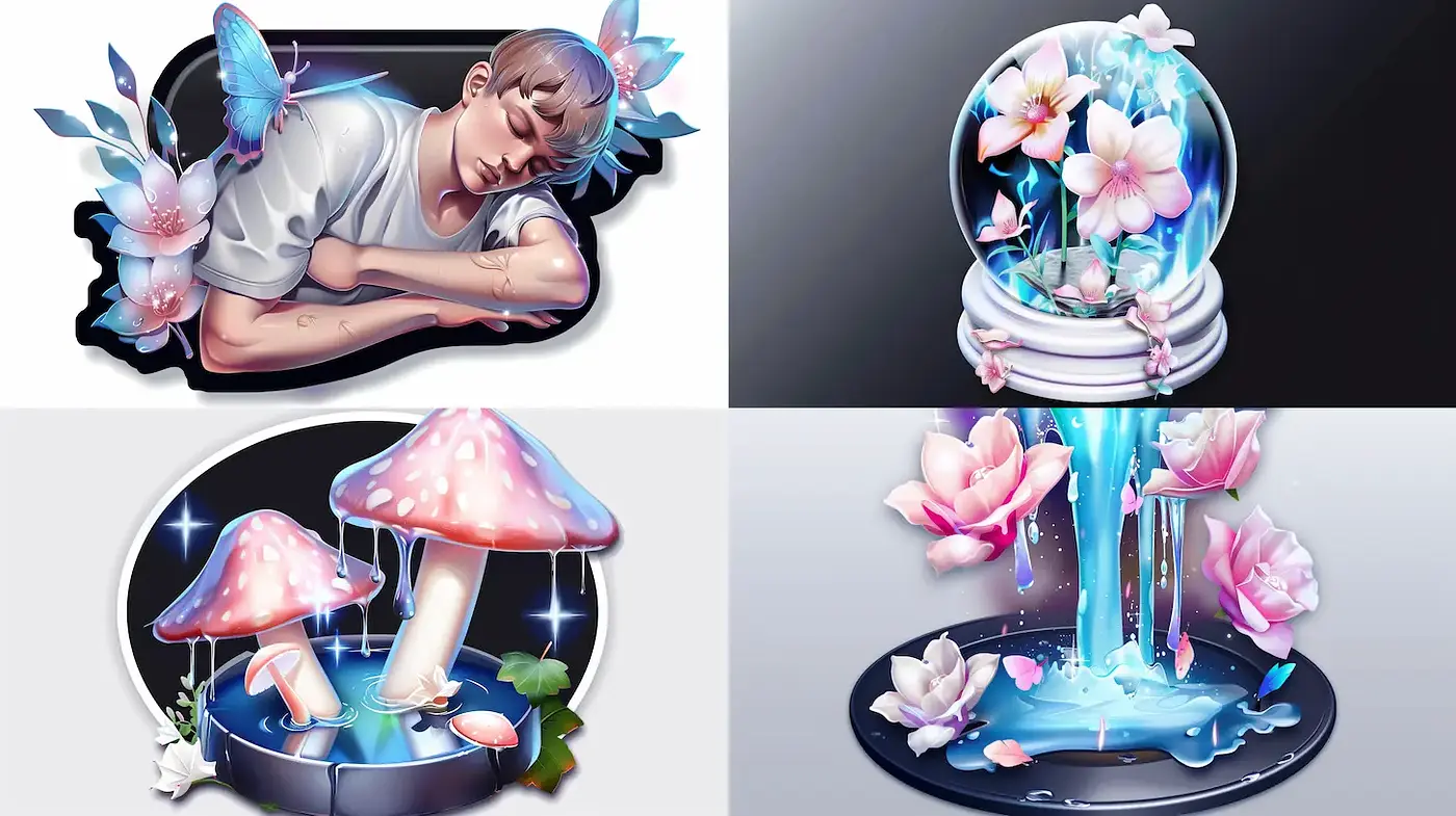 Ethereal and Dreamlike Illustrations with a Touch of Surrealism - Midjourney sref style