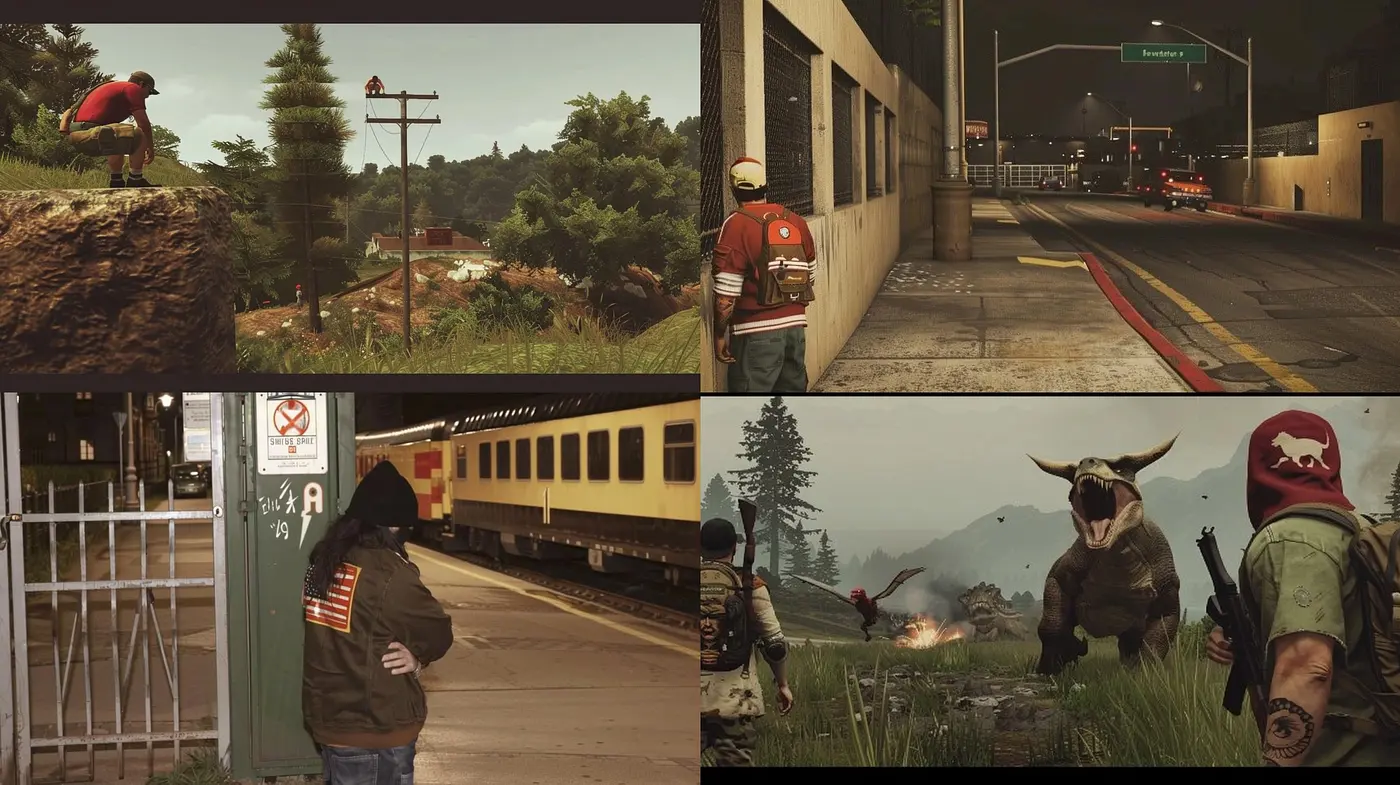 Cinematic Ambiance with Surrealist Overtones in Digital Art - Midjourney sref style