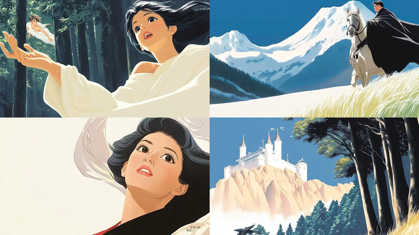 Elegantly Rendered Cinematic Illustrations with an Anime Influence - Midjourney sref style