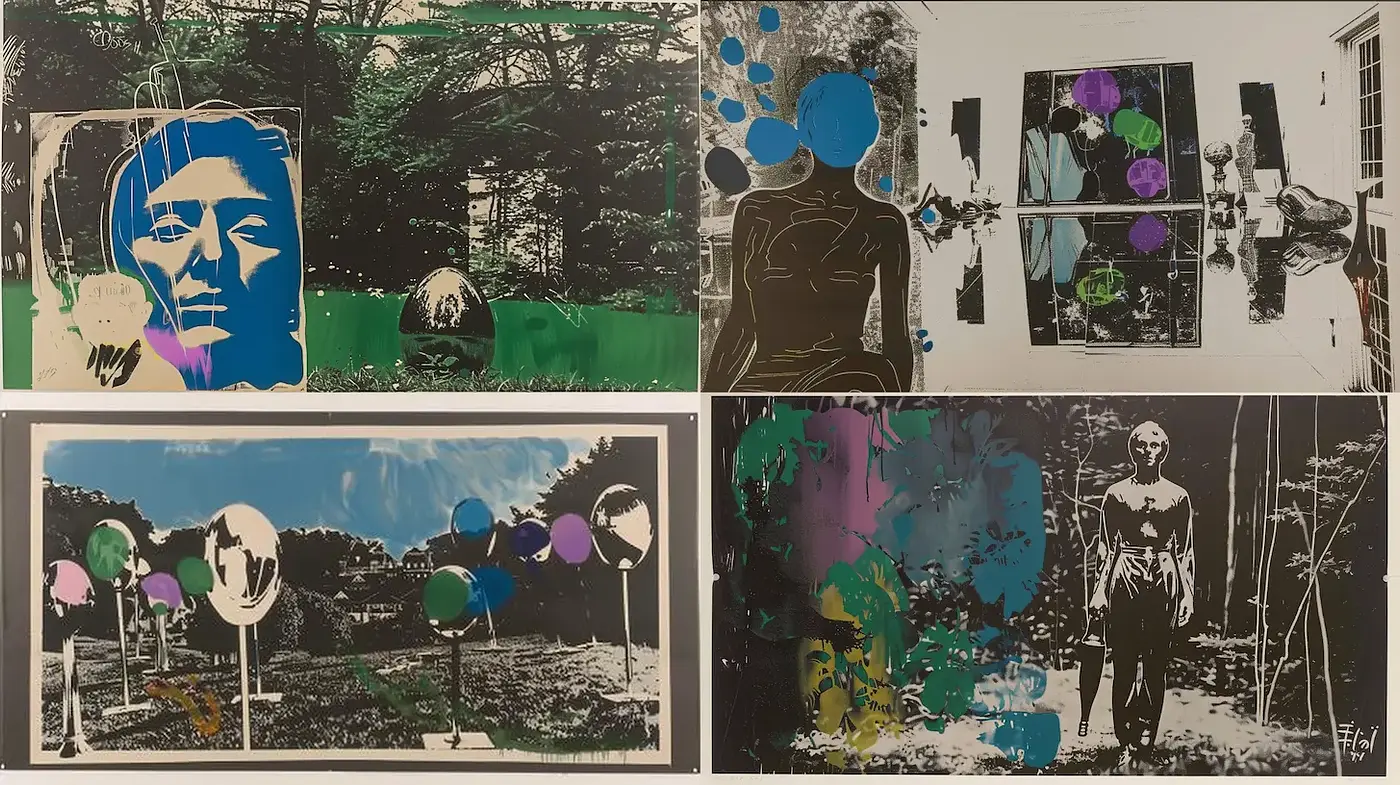 Bold and Experimental Art with a Blend of Pop and Impressionistic Elements - Midjourney sref style