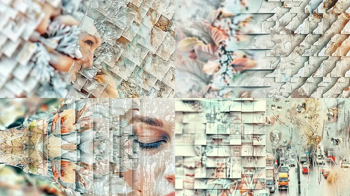 Ethereal and Abstract Exploration of Nature and Emotion - Midjourney sref style