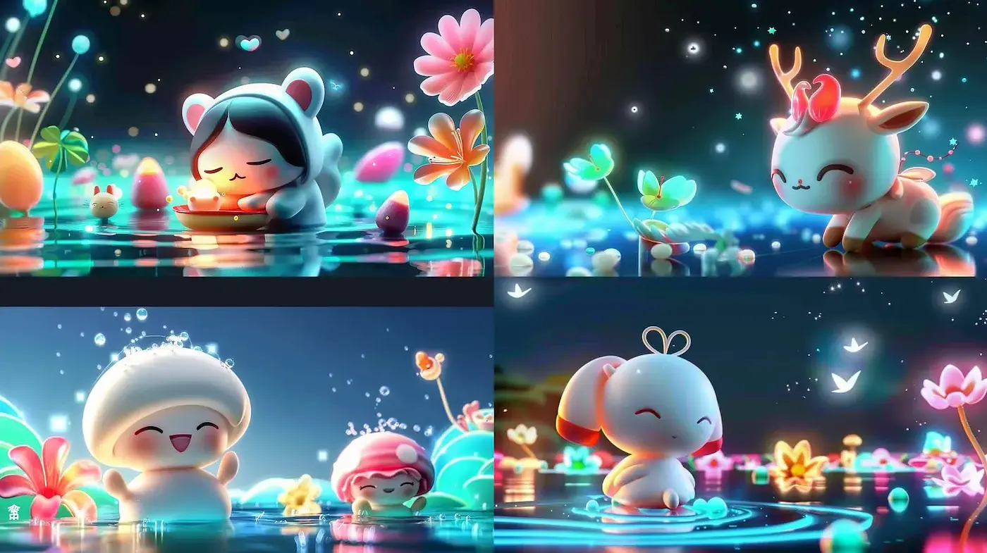 Charming and Playful Stylization with Whimsical Elements - Midjourney sref style