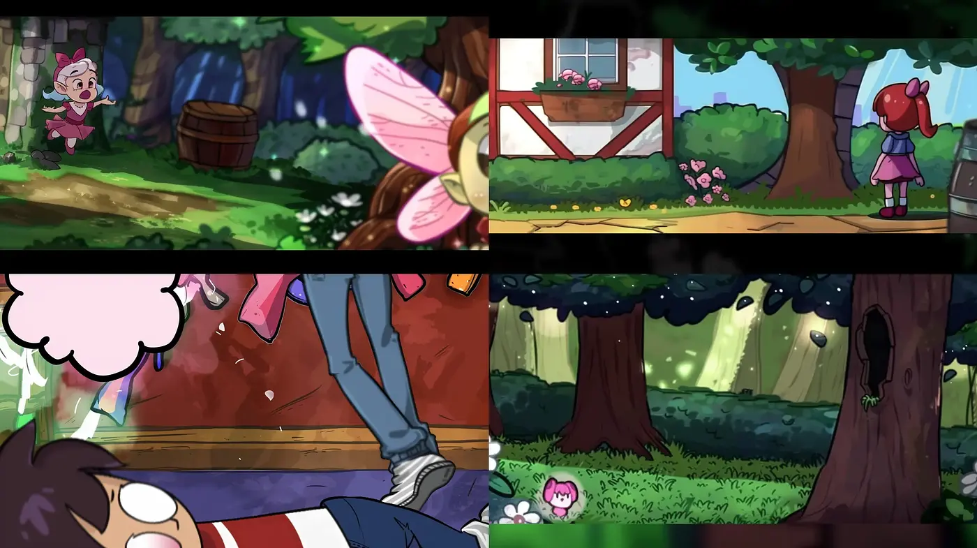 Enchanted Forest Whimsy in Lush Anime-Inspired Illustration - Midjourney sref style