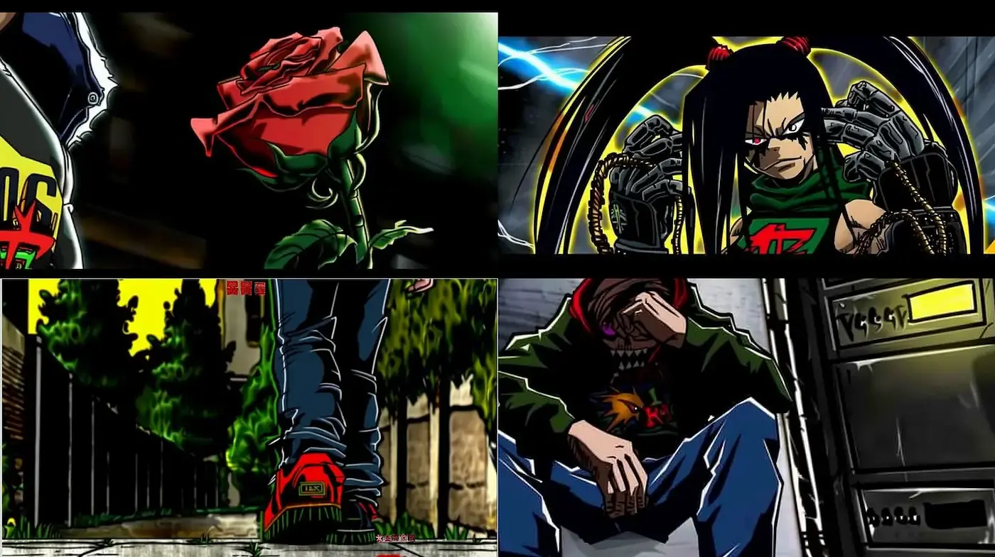 Dynamic and Edgy Comic-Style Visuals with Urban Influences - Midjourney sref style