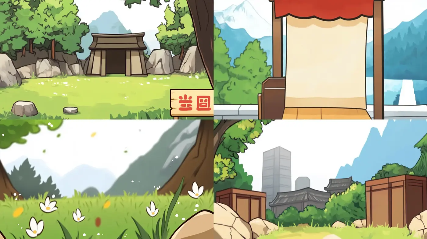 Serene Storybook Landscapes: A Consistent Vision in Pastel Harmony - Midjourney sref style