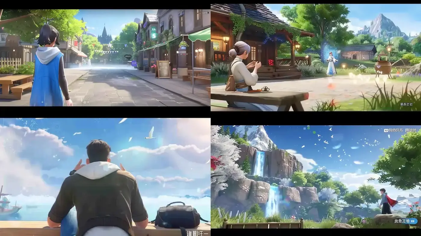 Serene Environments with a Whimsical and Dreamlike Quality - Midjourney sref style