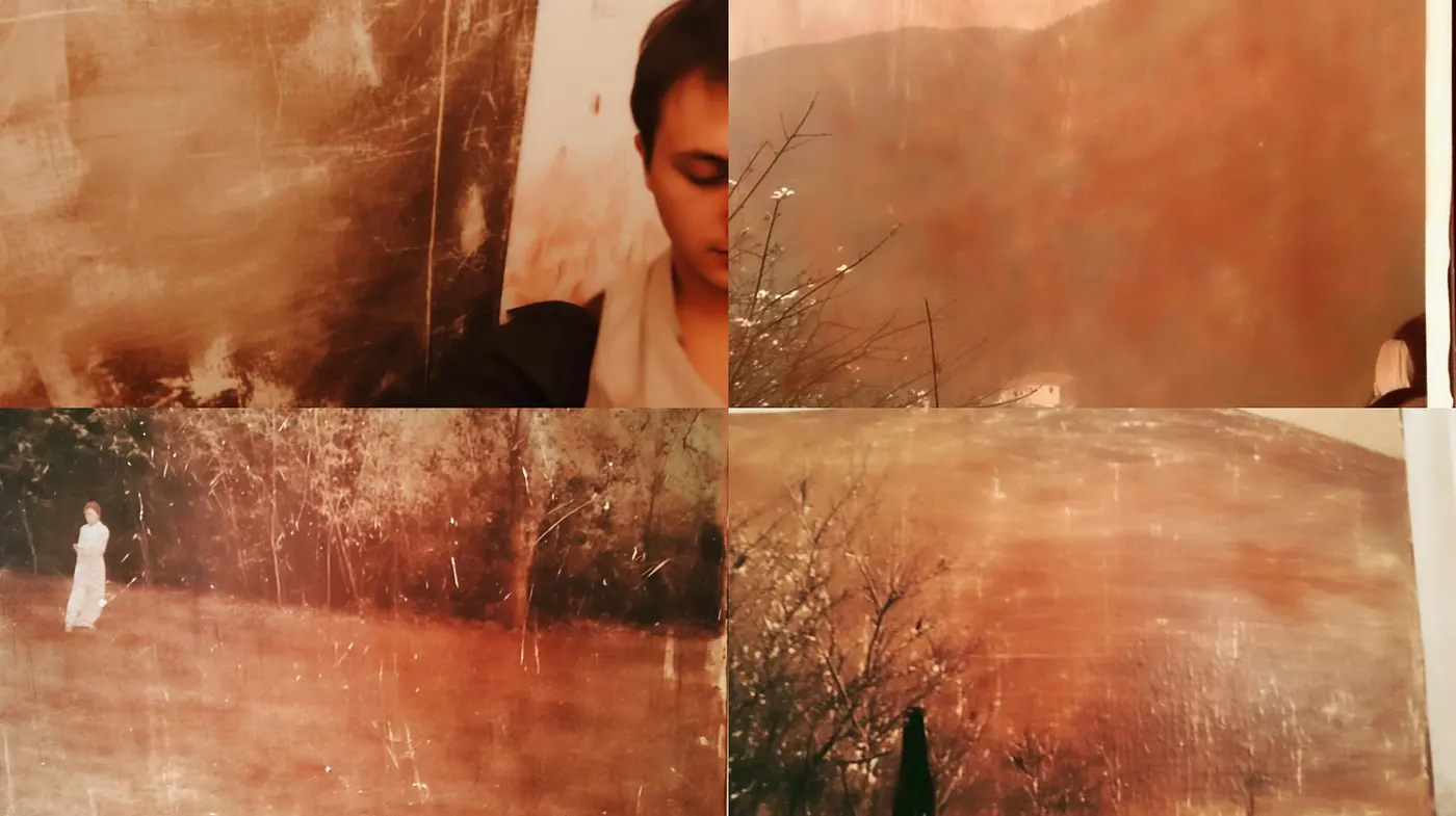Whispers of Sepia: A Fusion of Contemporary Mystery and Aged Canvas Textures - Midjourney sref style