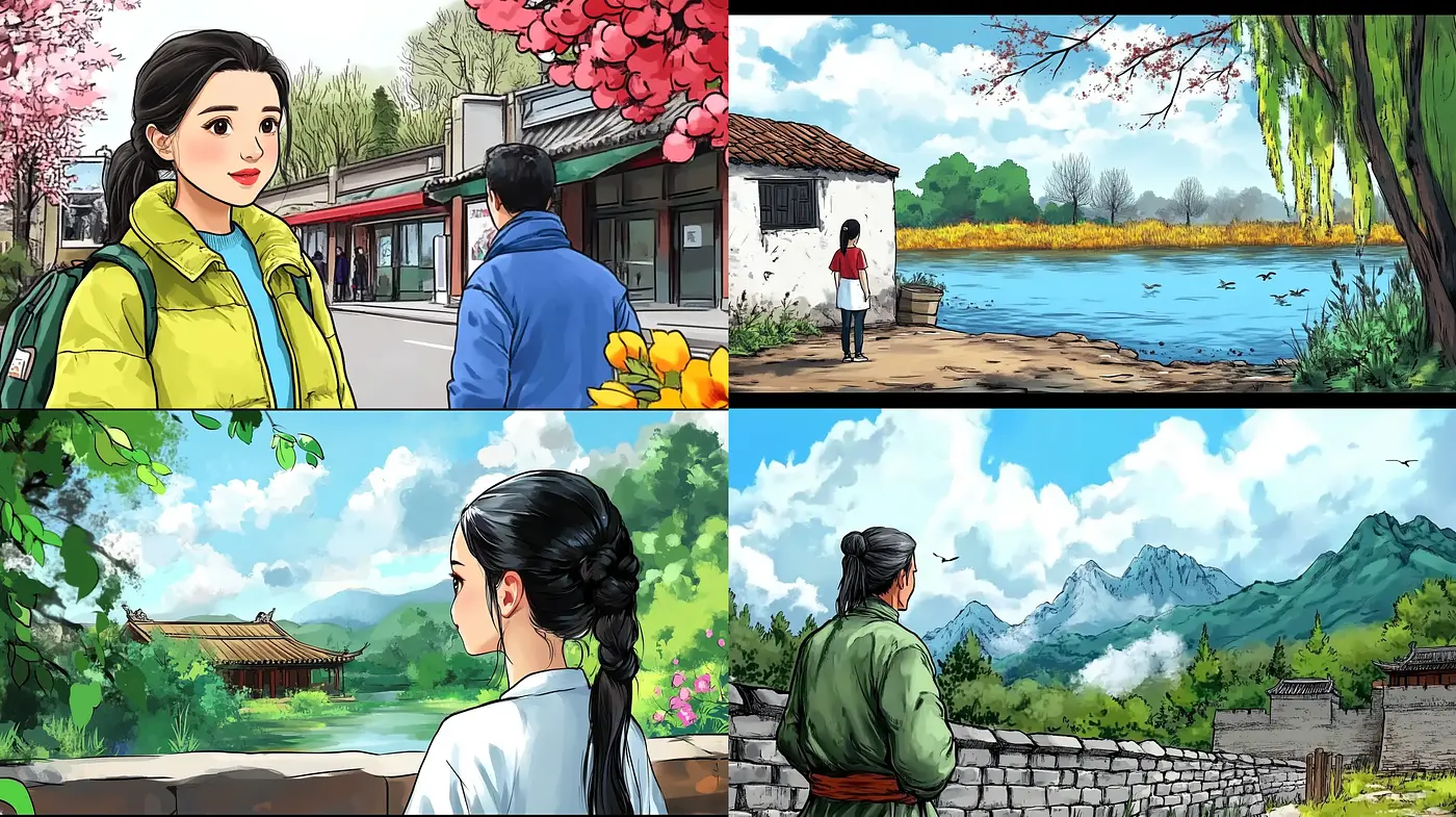 Tranquil Narratives of Rustic Charm: A Consistent Artistic Homage - Midjourney sref style
