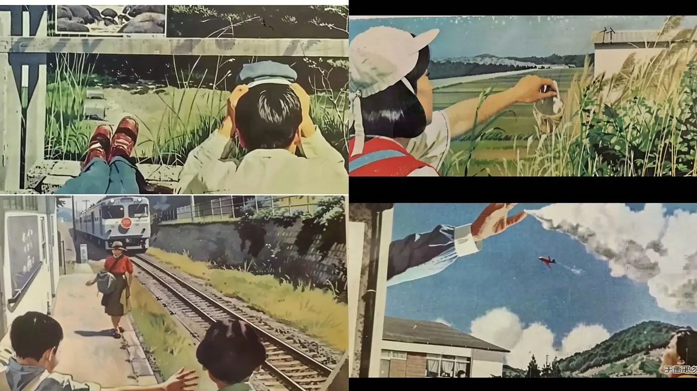 Nostalgic Mid-Century Illustrative Visions - Midjourney sref style