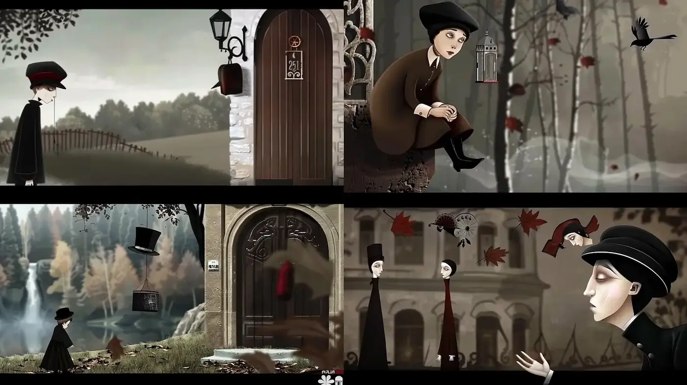 Stylized Surrealism with Subtle Melancholic Undertones - Midjourney sref style