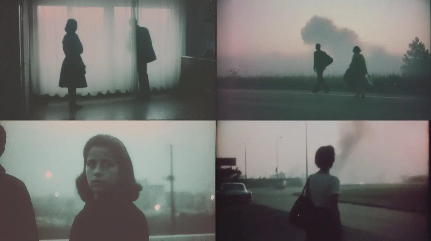 Melancholic, atmospheric visuals with a nostalgic touch - Midjourney sref style