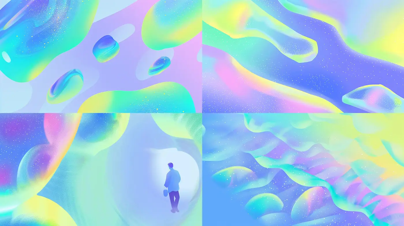 Dreamlike Pastel Hues in Surreal Landscapes - Midjourney sref style