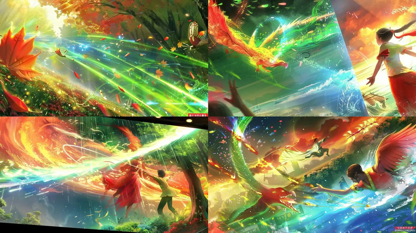 Luminescent Dreamscapes: A Fusion of Vibrancy and Fantasy - Midjourney sref style