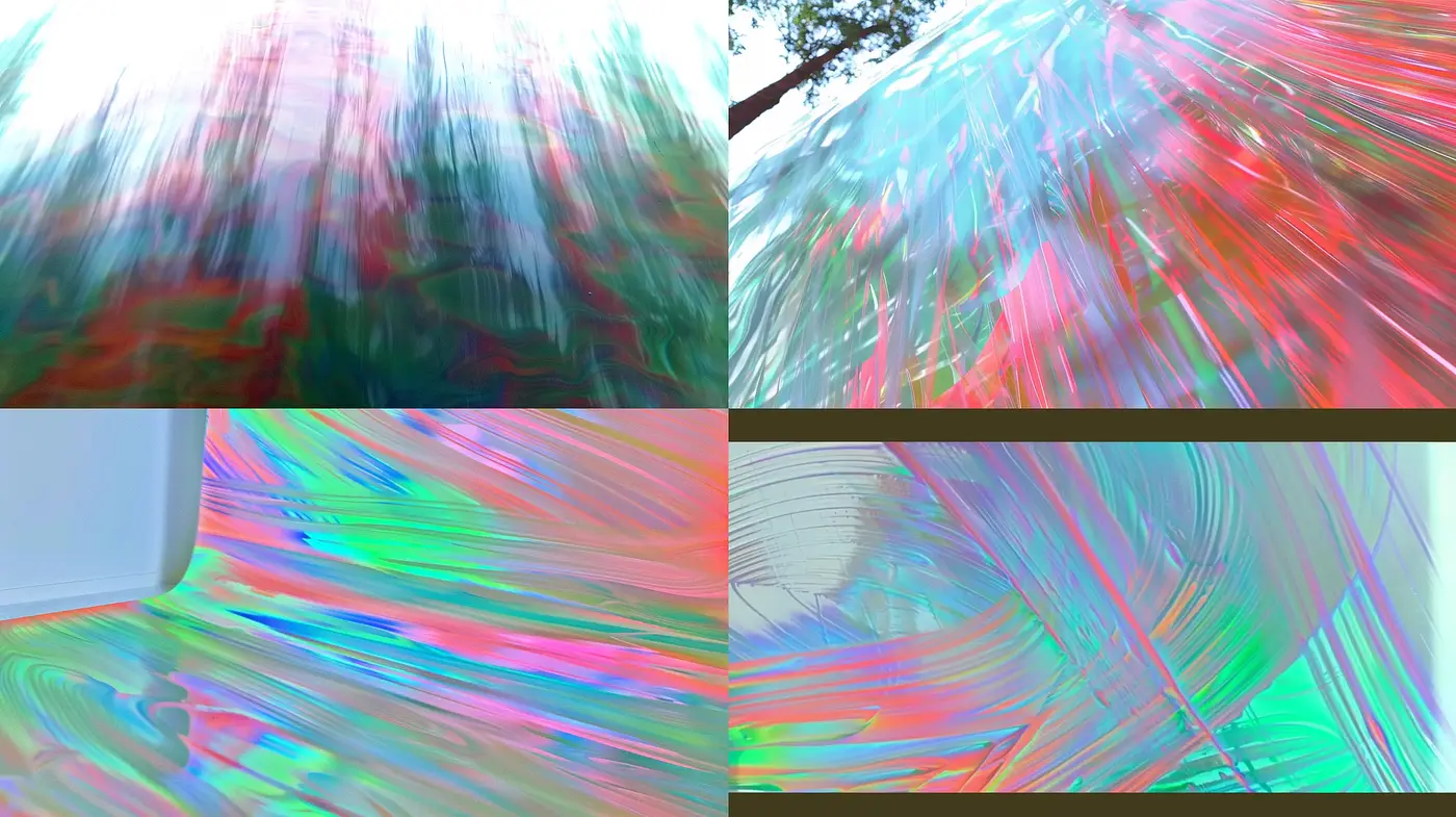 Ethereal Fluidity: A Synthesis of Motion and Vibrancy in Abstract Expression - Midjourney sref style
