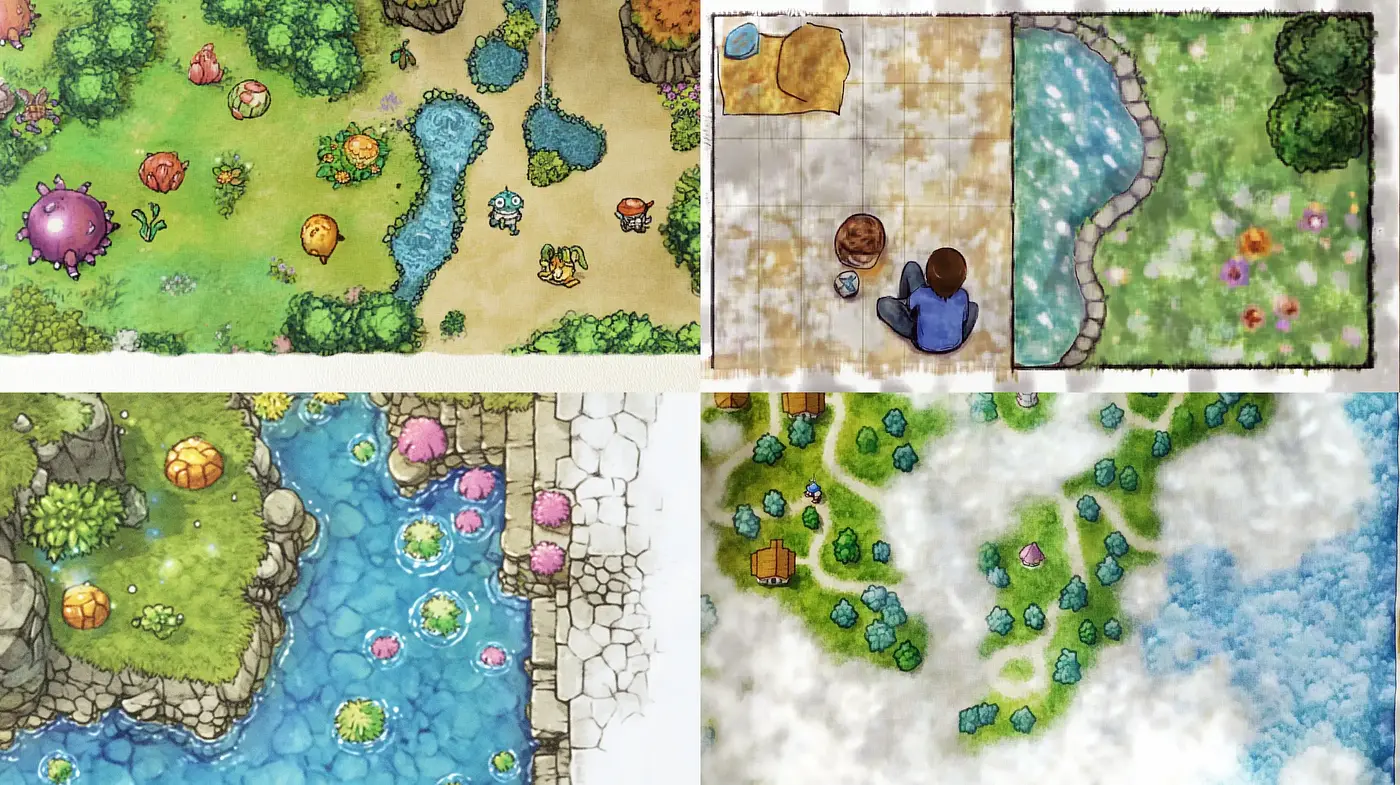 Dreamlike Watercolor Fantasia: Ethereal Landscapes and Textures - Midjourney sref style