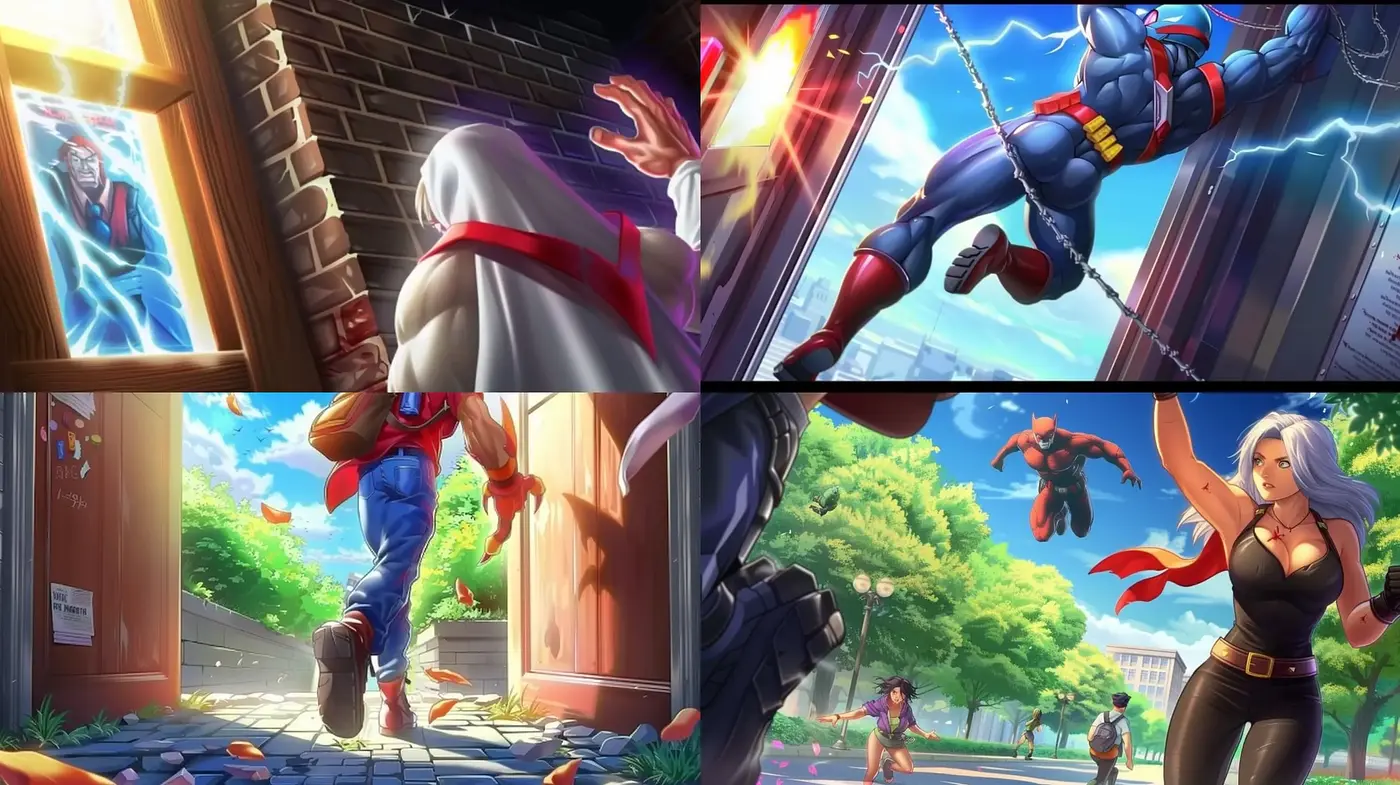 Dynamic Comic Book Heroism: A Fusion of Vibrant Action and Painterly Textures - Midjourney sref style