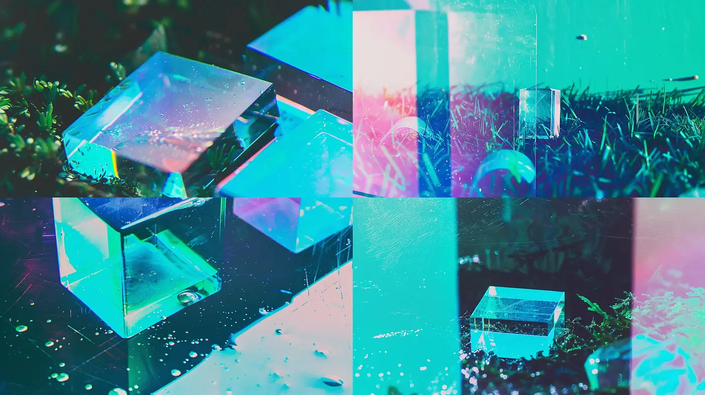 Cyberdream Visions in Neon Nature - Midjourney sref style