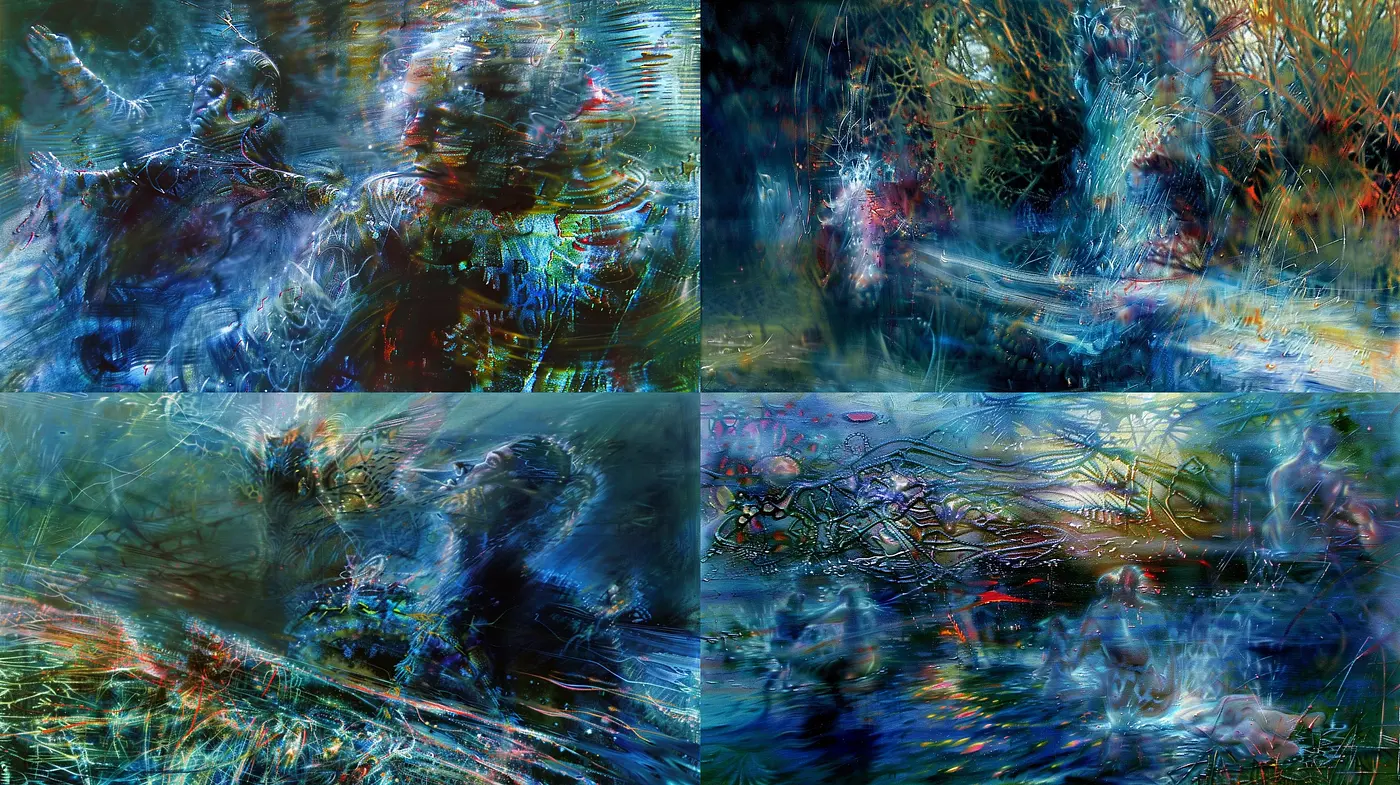Ethereal Brushstrokes: An Exploration of Abstract Expression in a Digital Dreamscape - Midjourney sref style